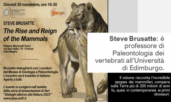 Steve Brusatte, The Rise and Reign of the Mammals (Ascesa e trionfo dei mammiferi) UTET (2023).
