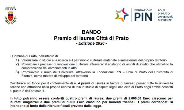 Aperta la 6 edizione del Premio 