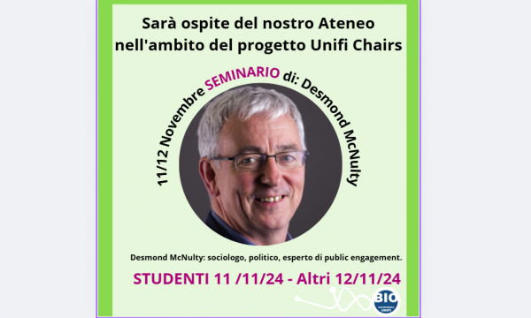 11/12 Novembre seminario Chairs Desmond McNulty
