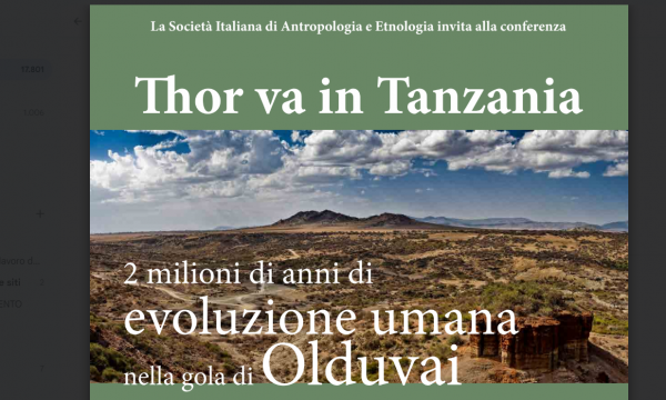 CONFERENZA: Thor va in Tanzania.