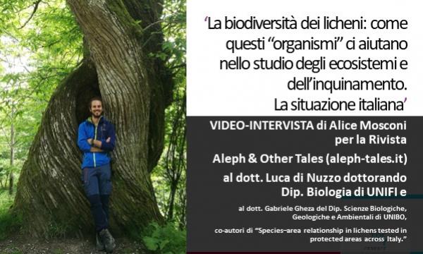 Video-Intervista al Dottorando Luca Di Nuzzo ‘La biodiversità dei licheni'.